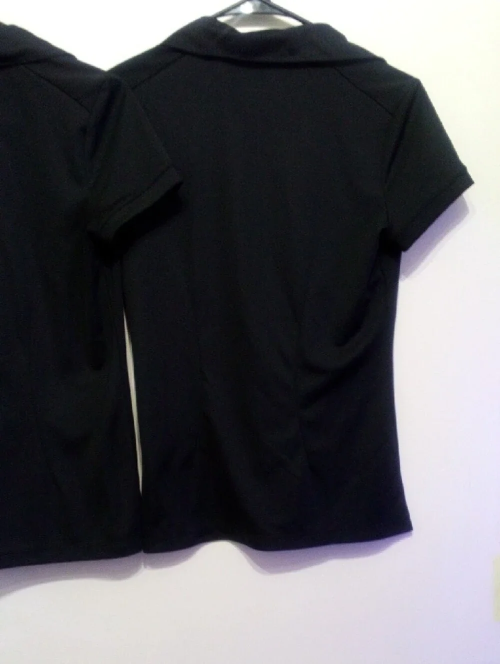 2 Nike Black Dri-FIT Golf Tees
